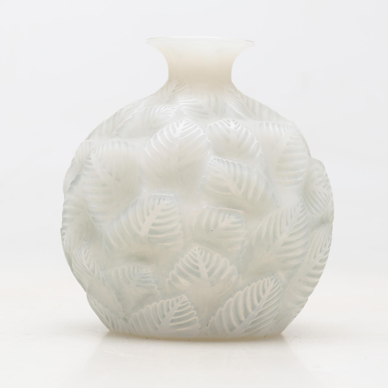 RENÉ LALIQUE. Jarrón "Ormeaux".