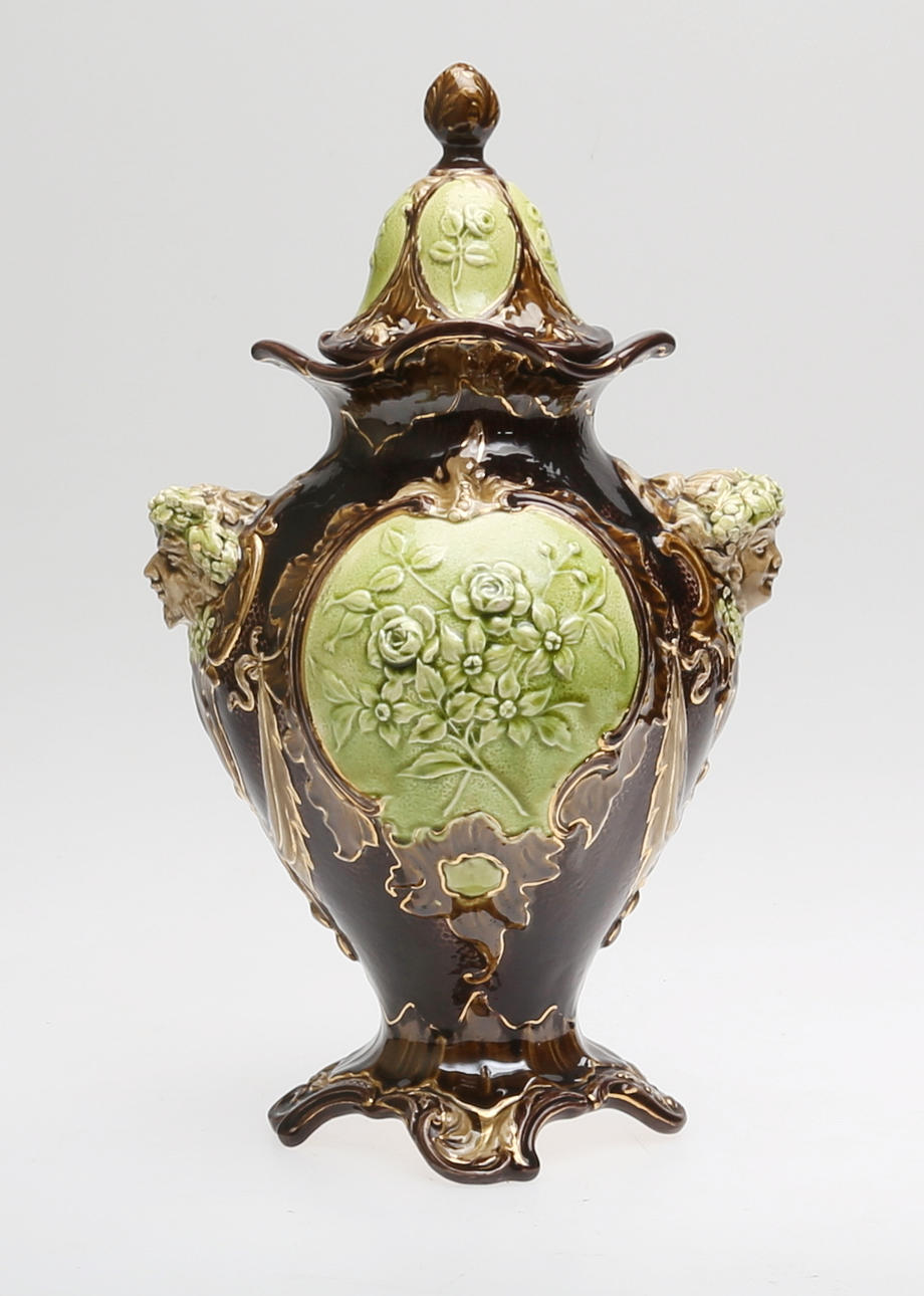 LOCKURNA, majolika, Rörstrand, 18/1900-tal.