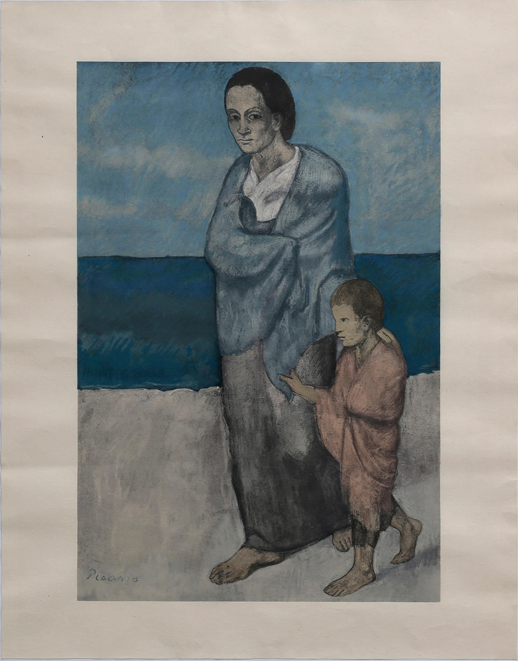 PABLO PICASSO. SEGÚN. "Mère et enfant".