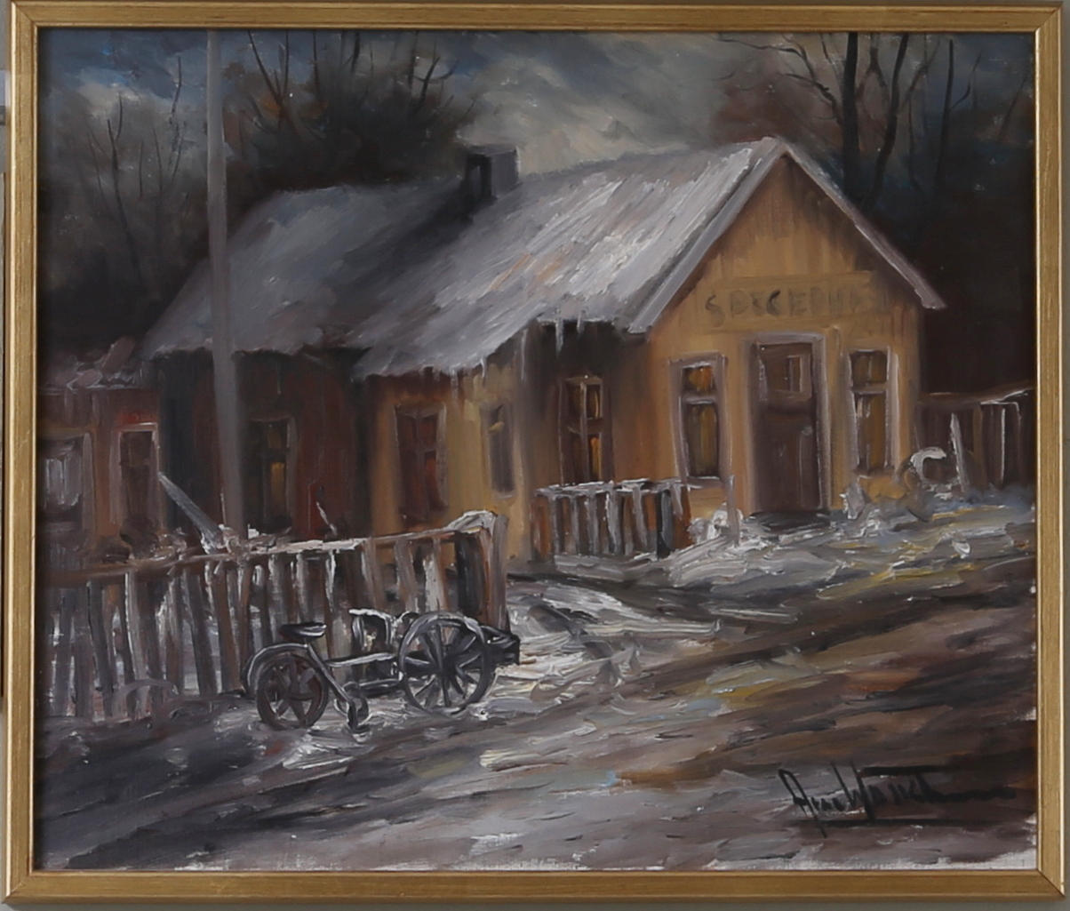 ARNE WALLSTEN. oljor på duk, 3 st, signerade.