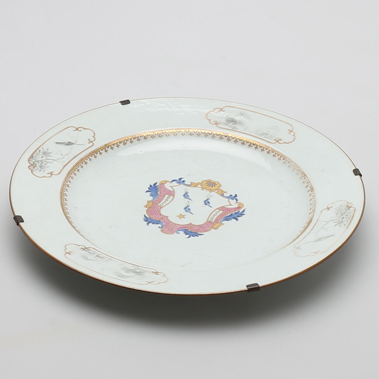 STOR TALLRIK, vapenporslin, Qianlong, Kina 1700-TAL.