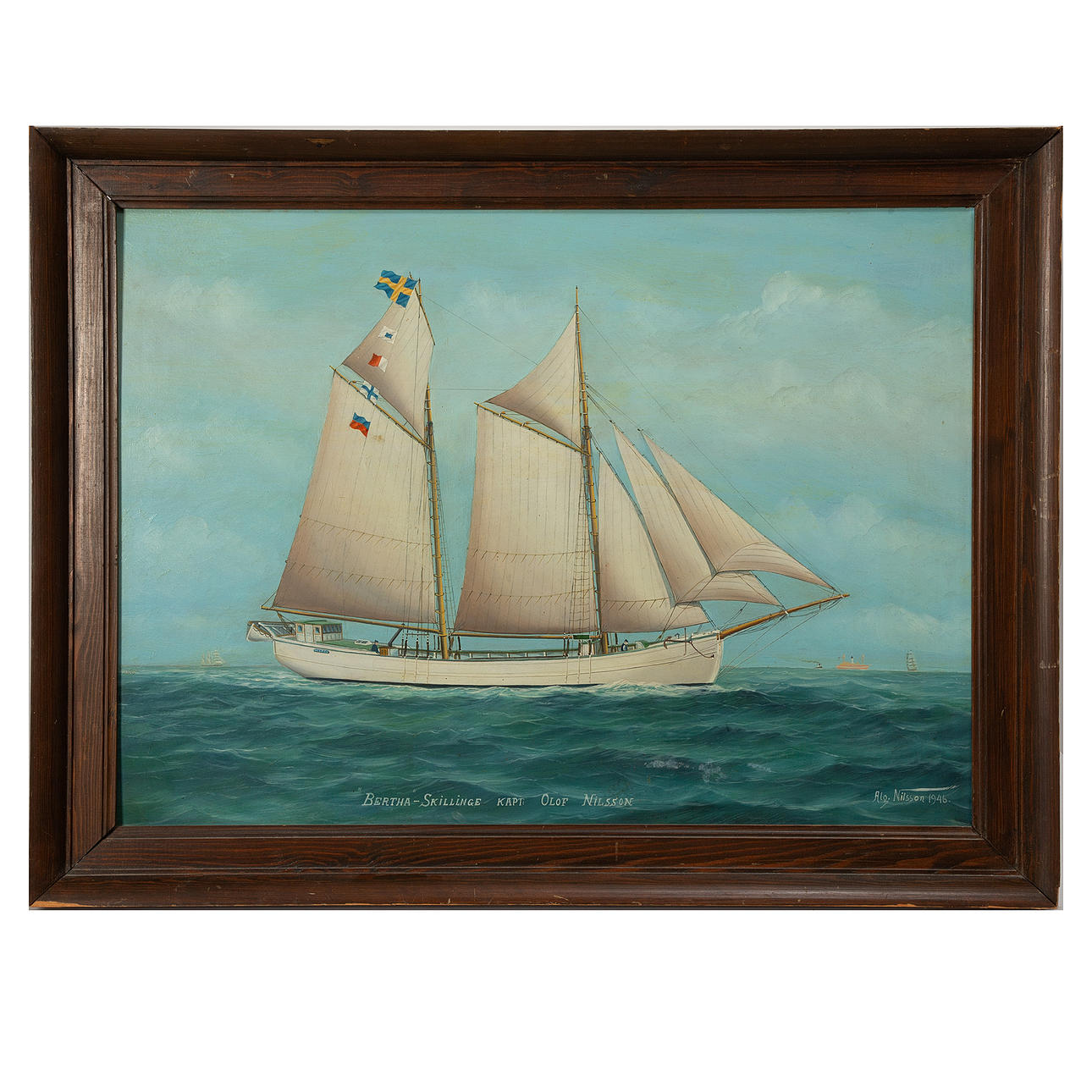 ALF NILSSON. Oil on panel, signed.