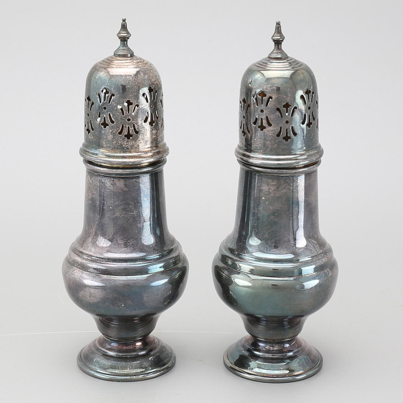 STRÖARE, ett par, nysilver.