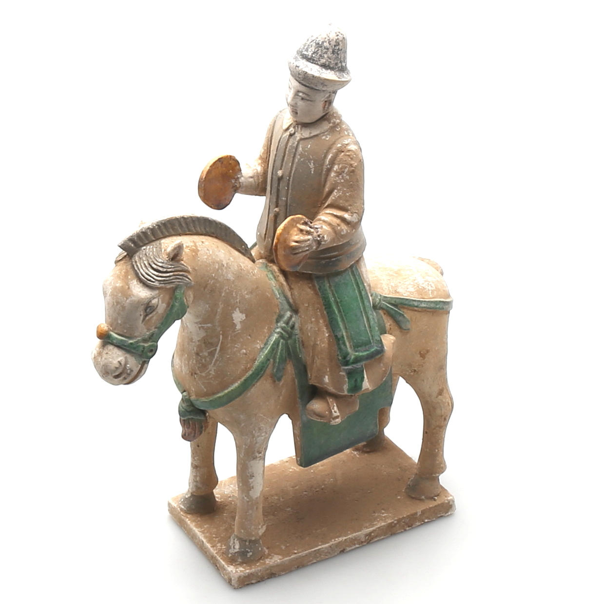 GRAVFIGUR i terrakotta, sen Ming-dynasti, (1368-1644), Kina.