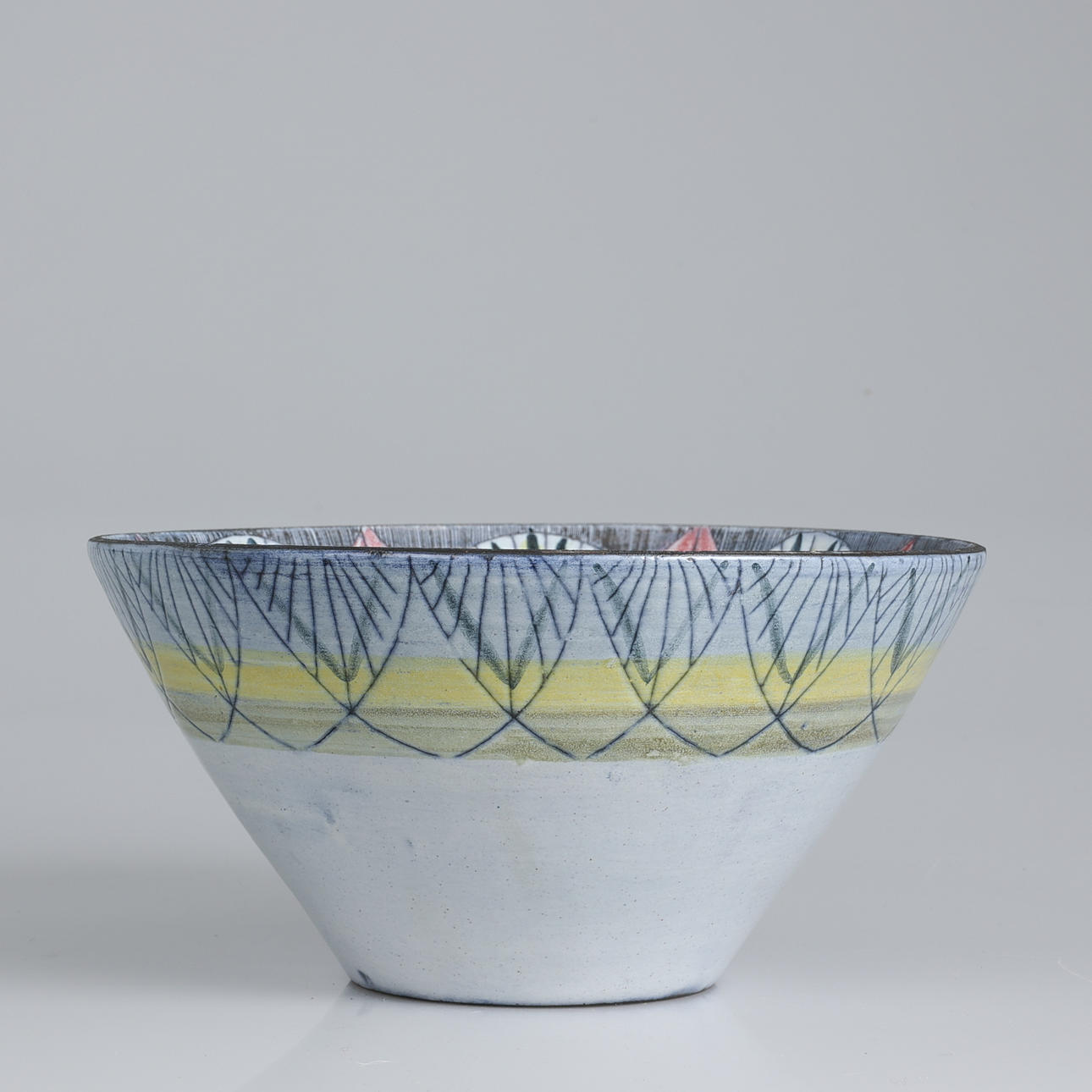 BOWL glazed earthenware, Tilgmans.