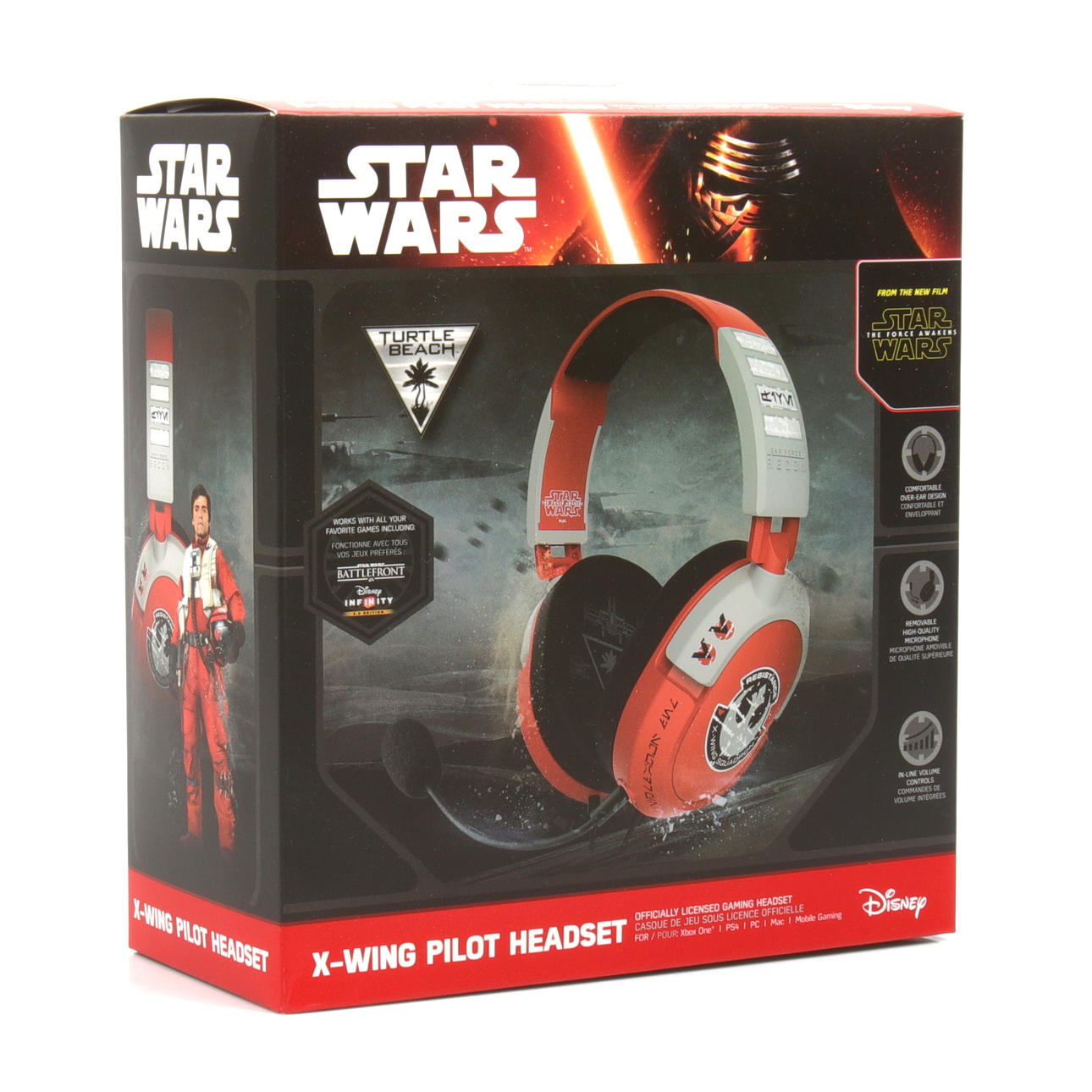 STAR WARS, X-Wing gaming Headset, Disney.
