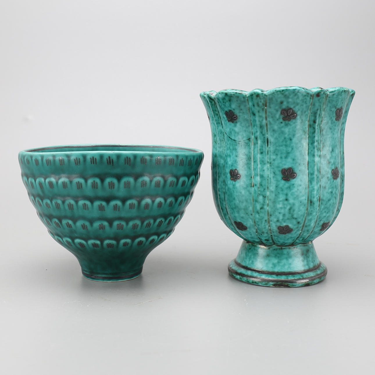 KERAMIK, 2 delar, Argenta, Wilhelm Kåge, Gustavsberg.