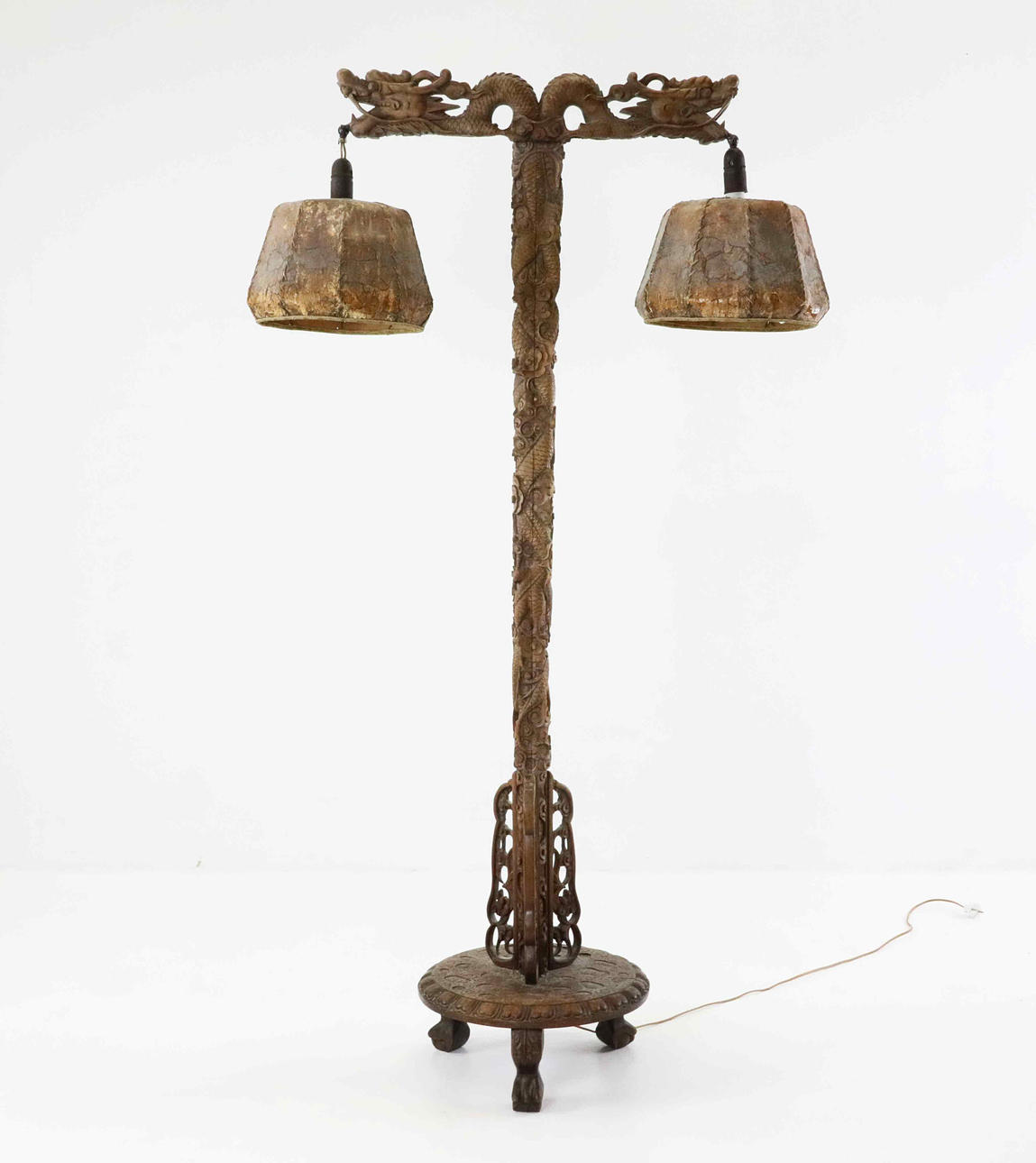 A Chinese floor lamp, circa 1920's.