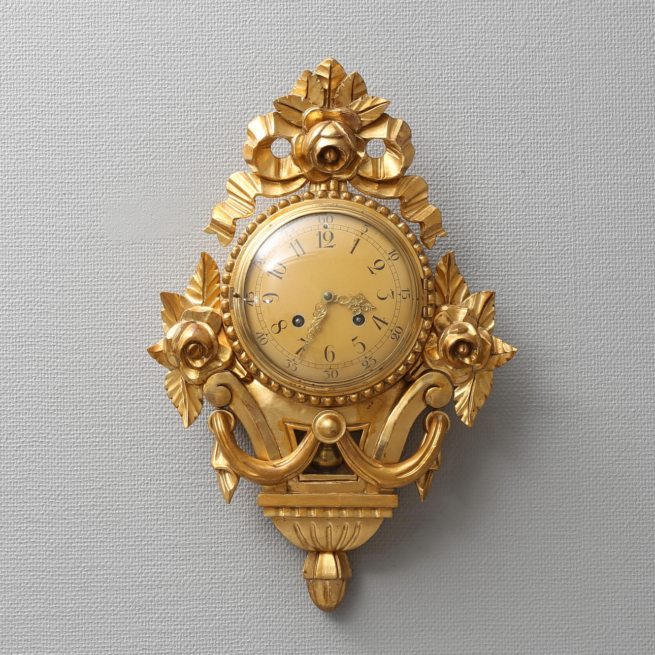 VÄGGPENDYL, förgyllt, Westerstrand Töreboda, 1900-tal.