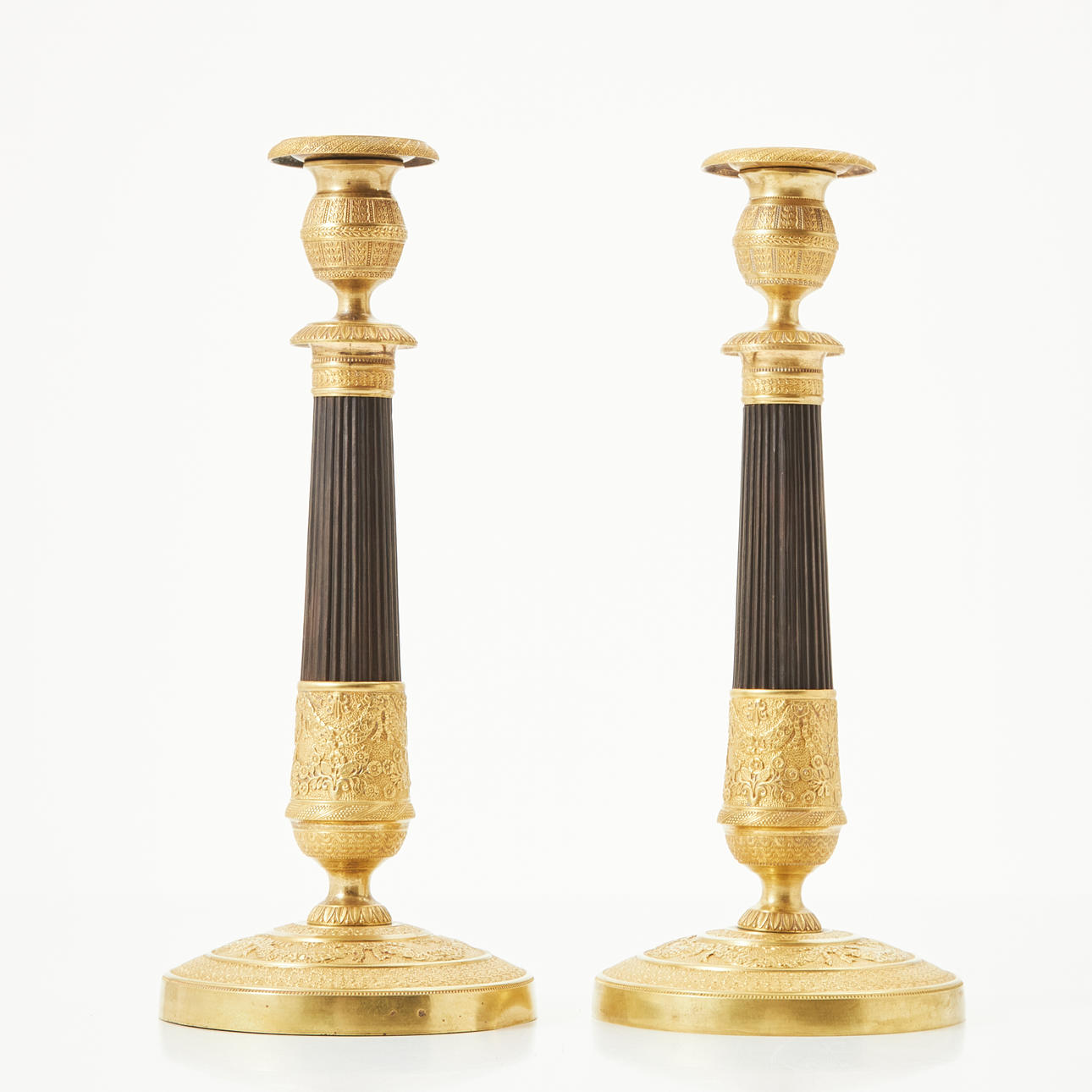 LYSESTAGER, 1 par, Restauration, Frankrig.