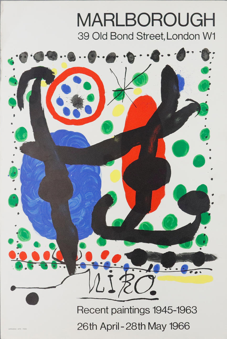 - MIRÓ, JOAN. - exhibition poster, color lithograph.