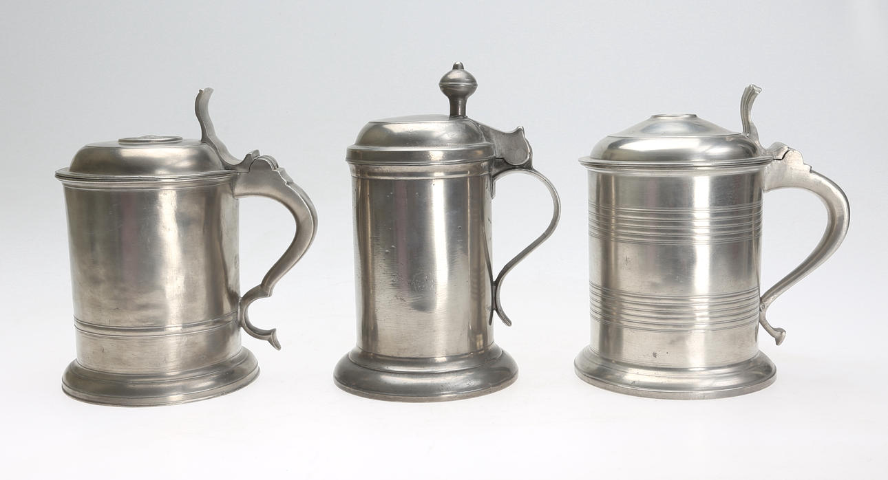 TENNSTOP, 3 st, bl a Västerås och Norrköping, 1800-tal.