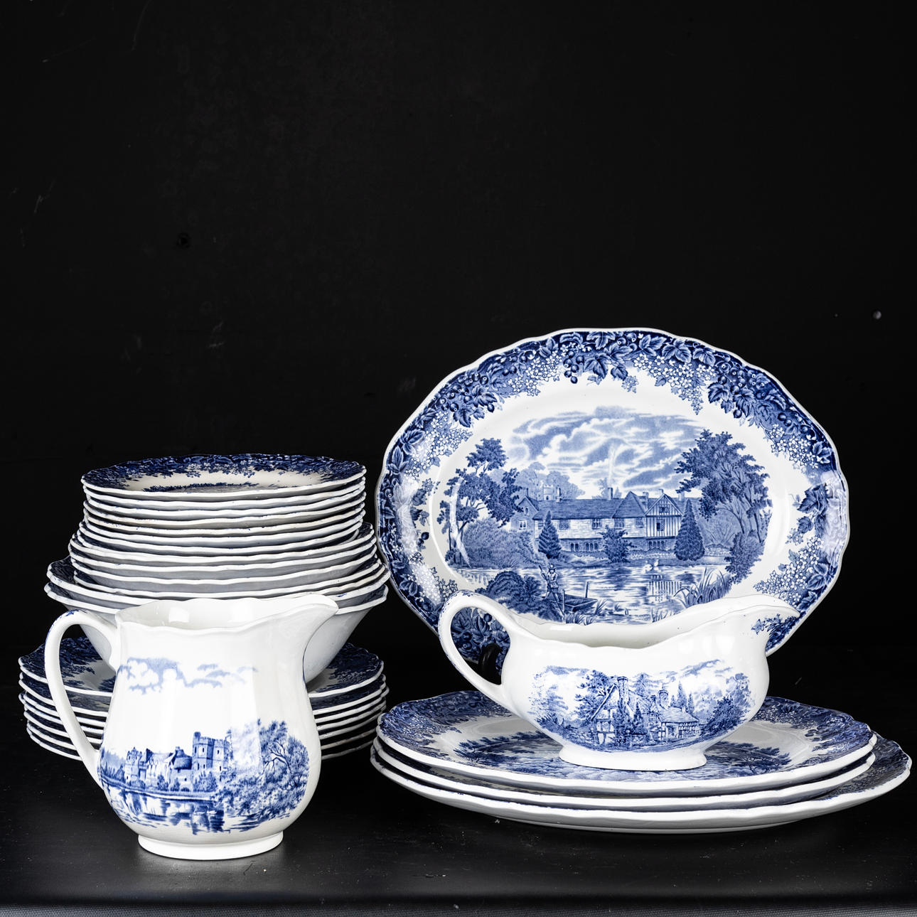 SERVIS, 36 delar, Meakin, Romantic England.