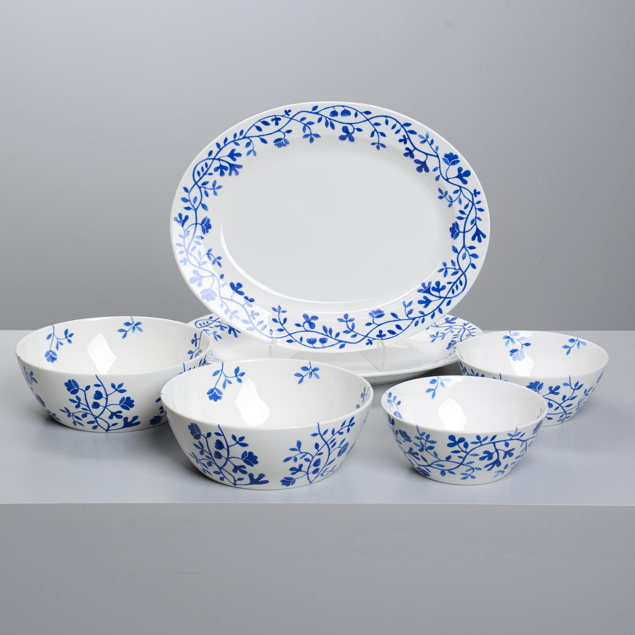 KATARINA BRIEDITIS. Tarjoilutarvikkeet, ”Pergola”, 6 kpl, Rörstrand.