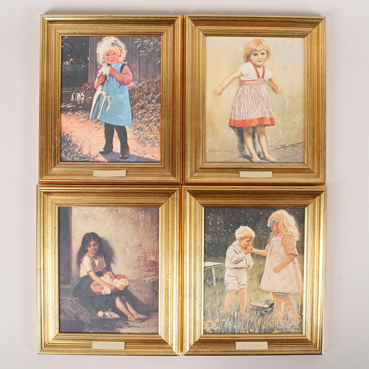 JENNY NYSTRÖM. Press panel, after, 4 pcs. signed in print.