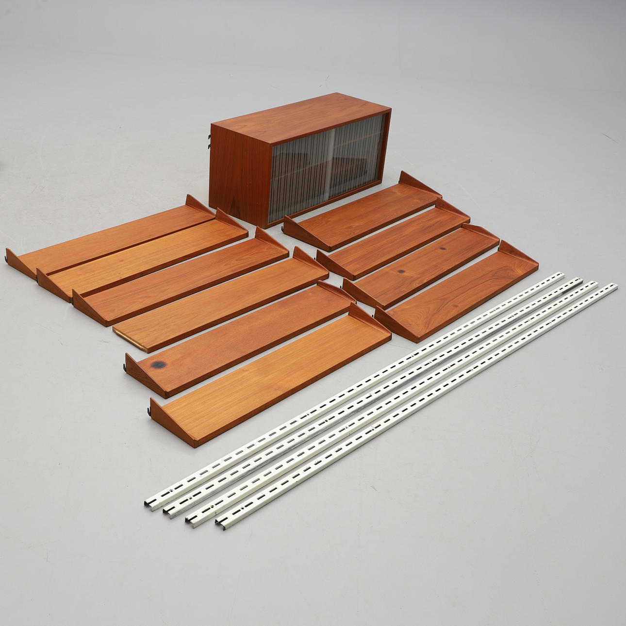 KAI KRISTIANSEN. Hyllsystem, teak, FM Möbler.