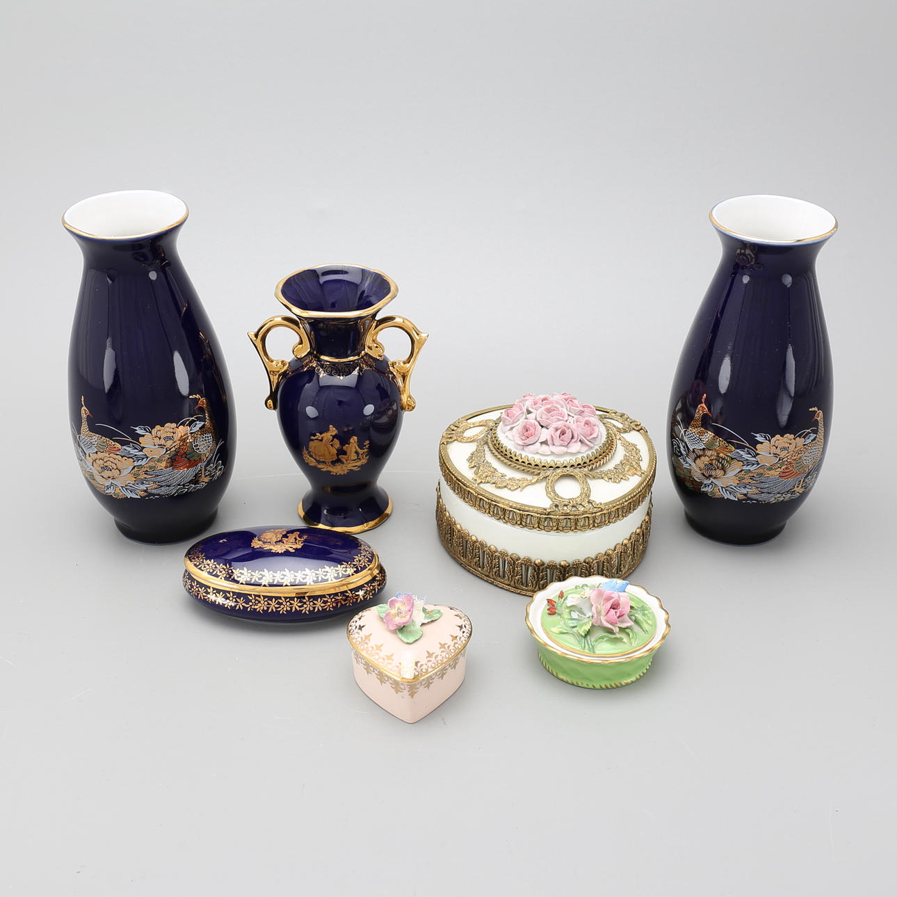 LOCKASKAR samt VASER, 7 st.