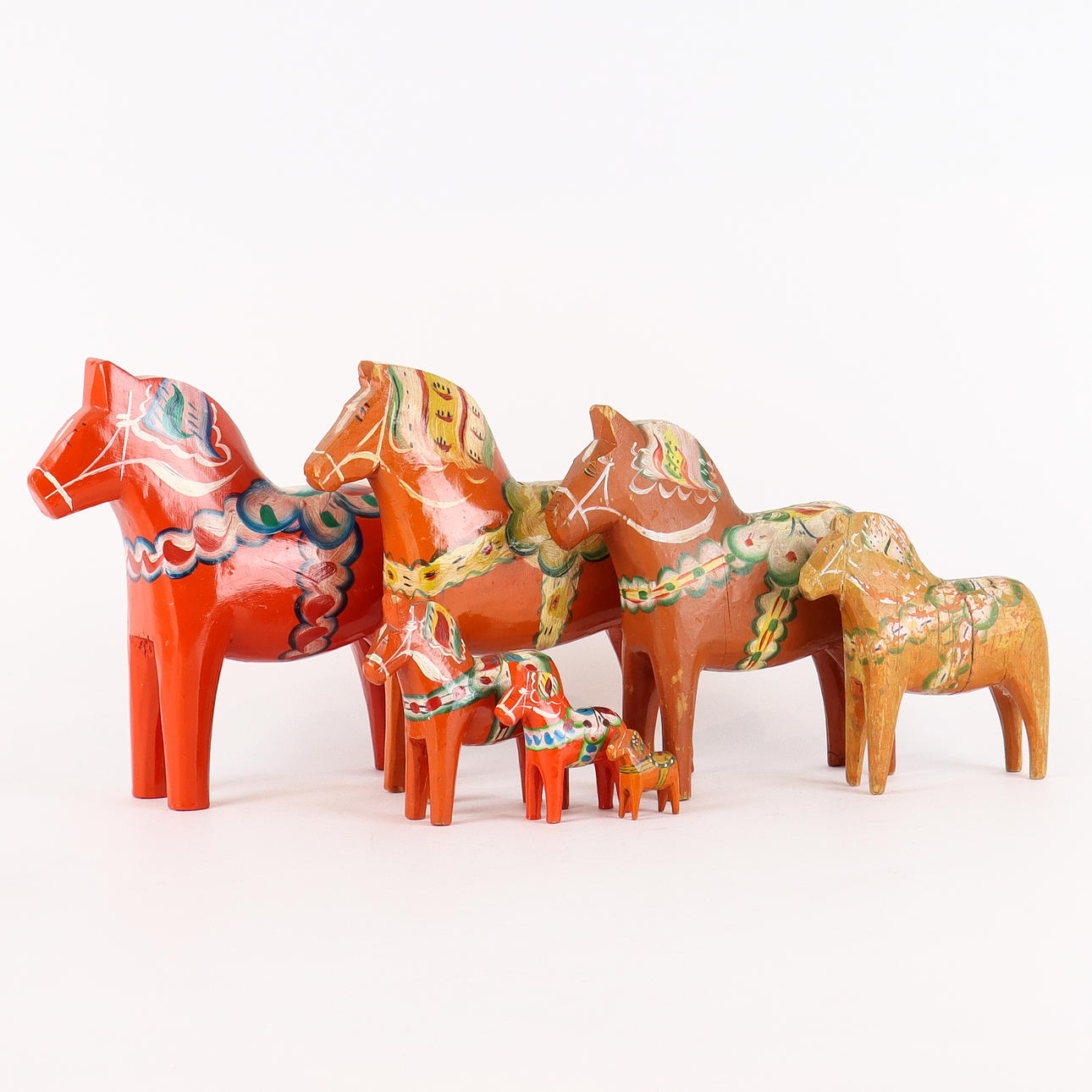 DALA HORSES 7 Stück.