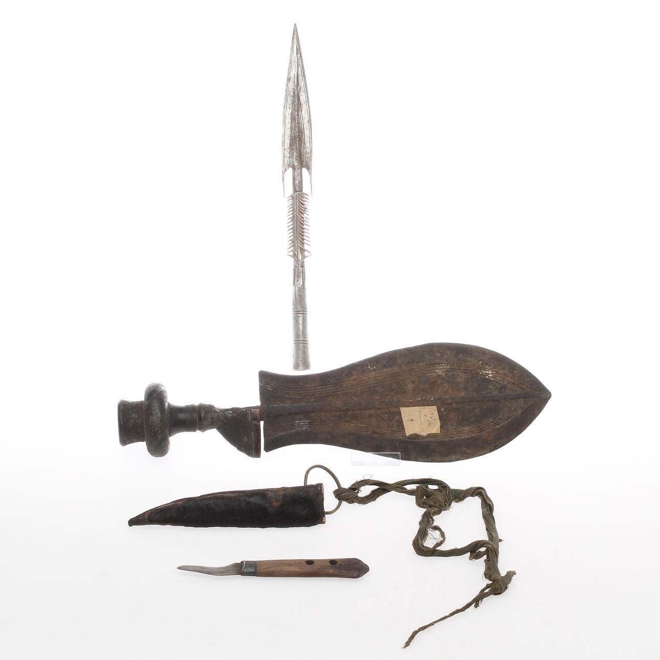 KNIV, Kuba, Kongo, 18/1900-tal, SPJUTSPETS, KNIV.