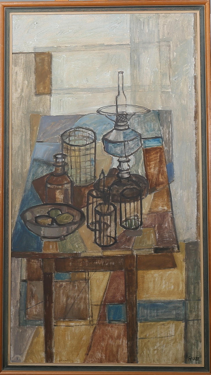 GÖTA FOGLER. Stilleben, olja på duk, signerad G Fogler.