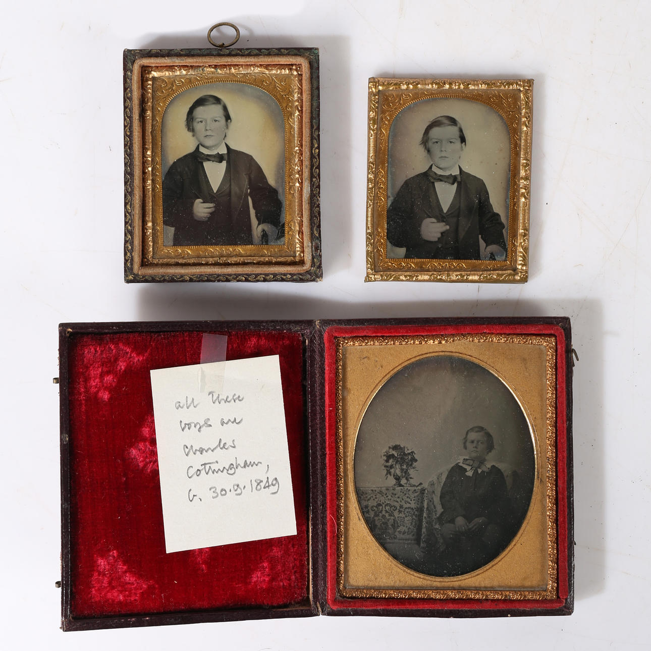 THREE MID 19TH CENTURY AMBROTYPES (3).