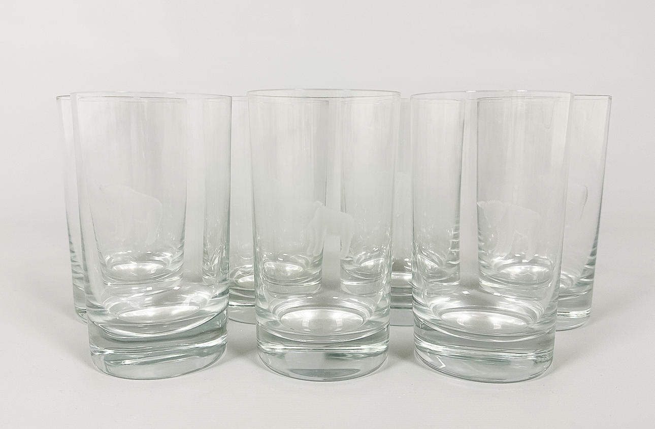 GROGGLAS, 7 st, gravyr.