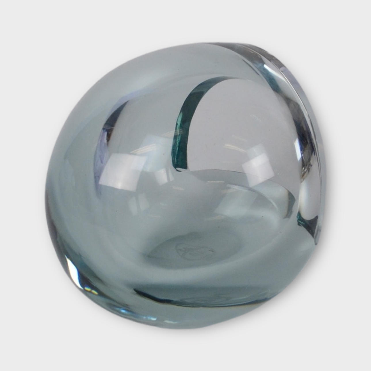 bowl, glass, marked NEF.