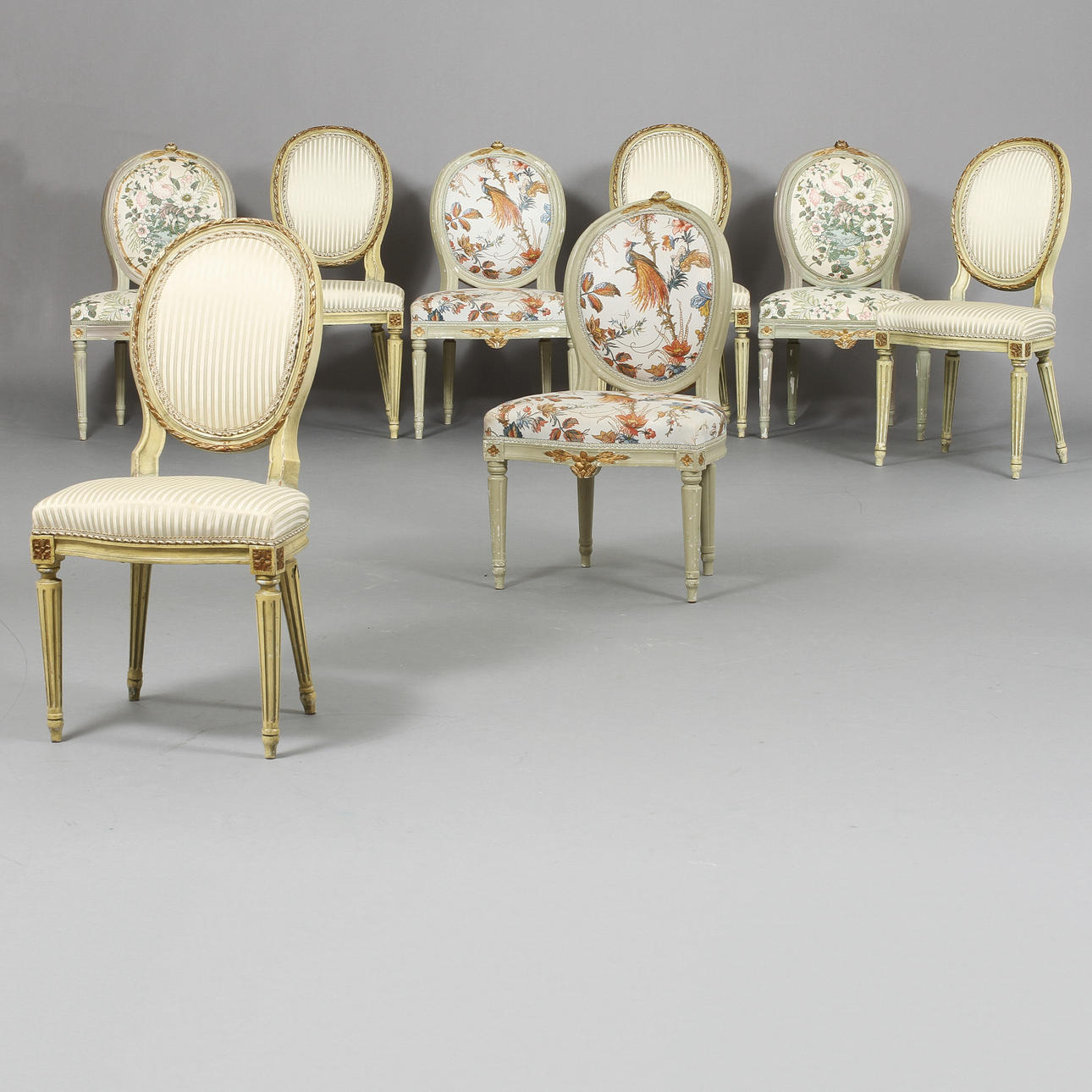 STOLAR, 8 st, gustaviansk stil, 1900-tal.