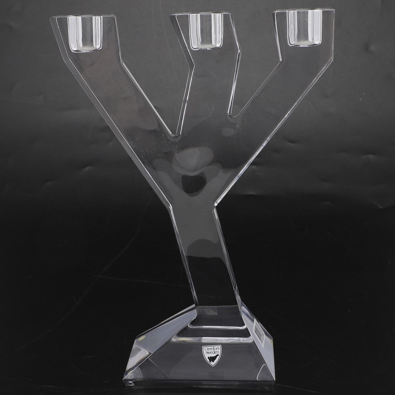 MARTTI RYTKÖNEN. Lasikynttelikkö, Orrefors ”Construct”.