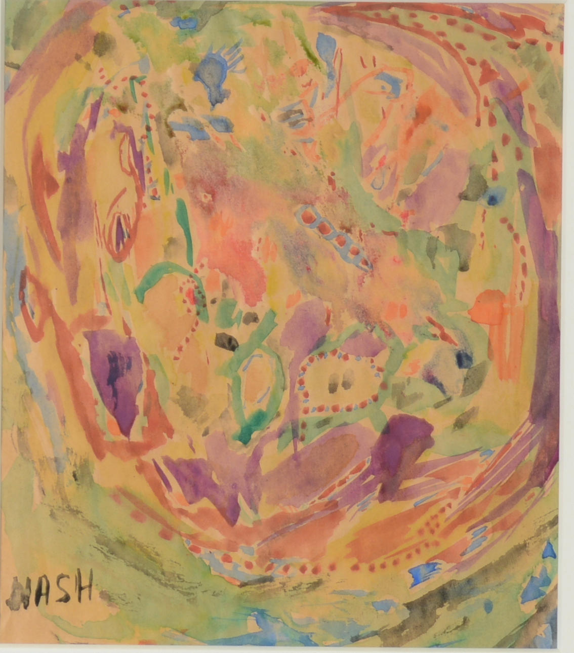 JÖRGEN NASH. Akvarell.