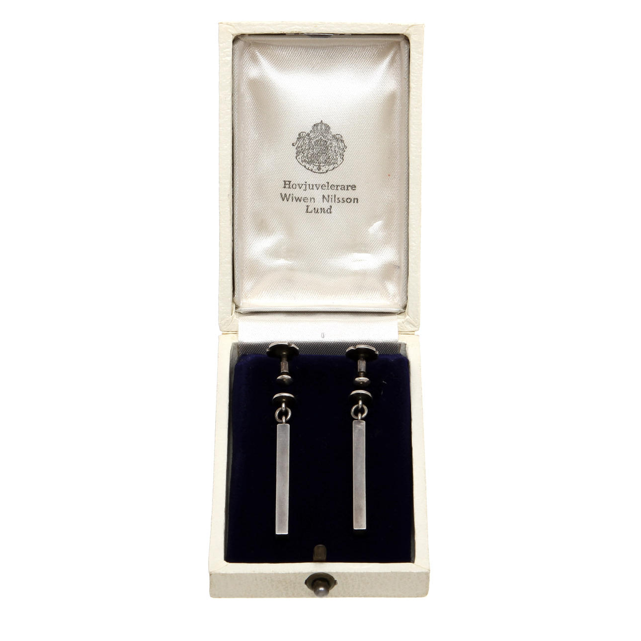 ÖRHÄNGEN, ett par, silver, Wiwen Nilsson. Vikt 8,4 g.