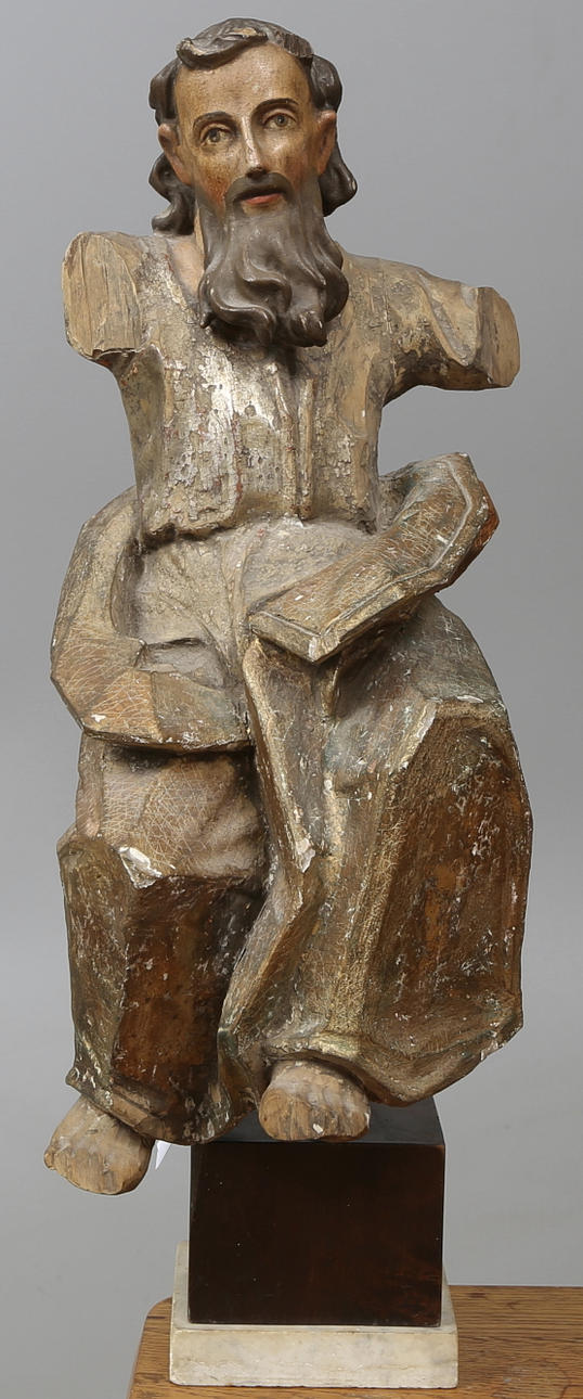 SKULPTUR, trä, 1600/1700-tal.