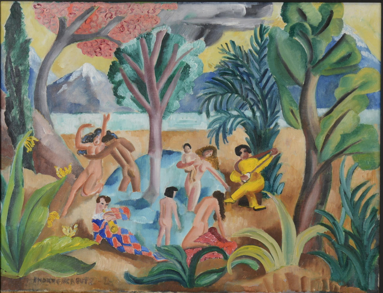 BRITA NORDENCREUTZ. Olja på duk.