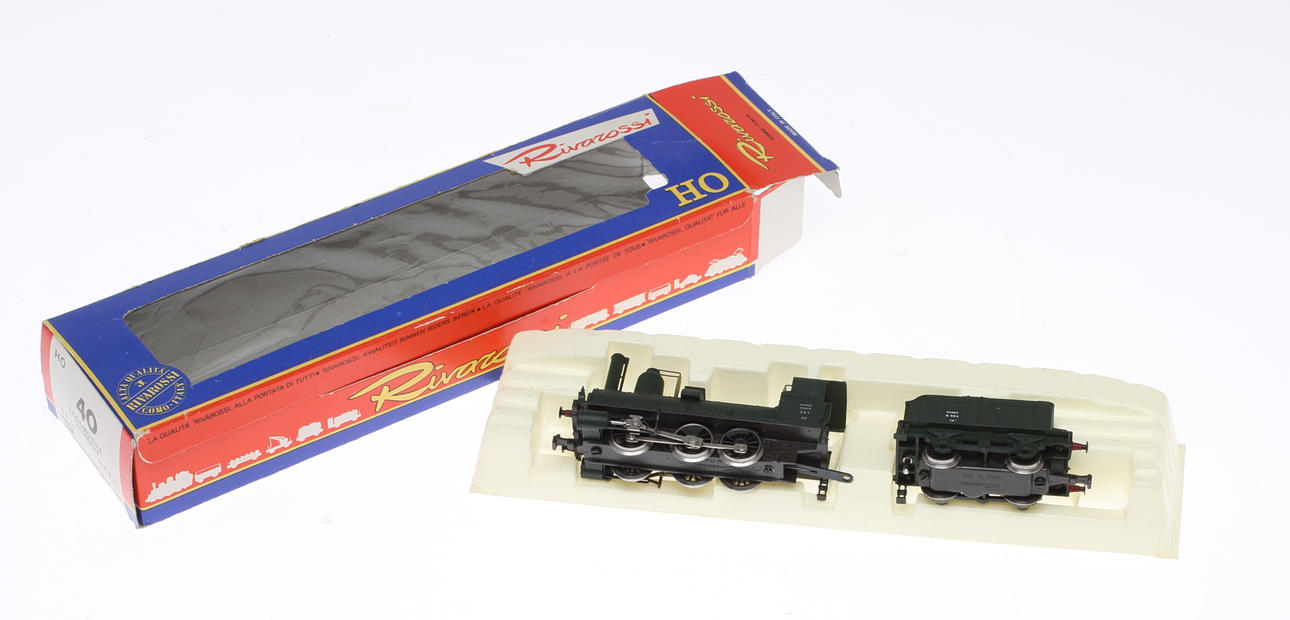 MODELLTÅG RIVAROSSI ånglok SNCF med tender. Originalkartong.