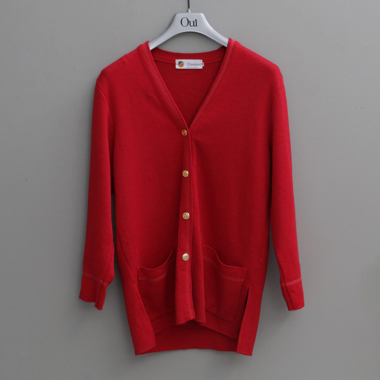 STRICKJACKE, Busnel, rot.