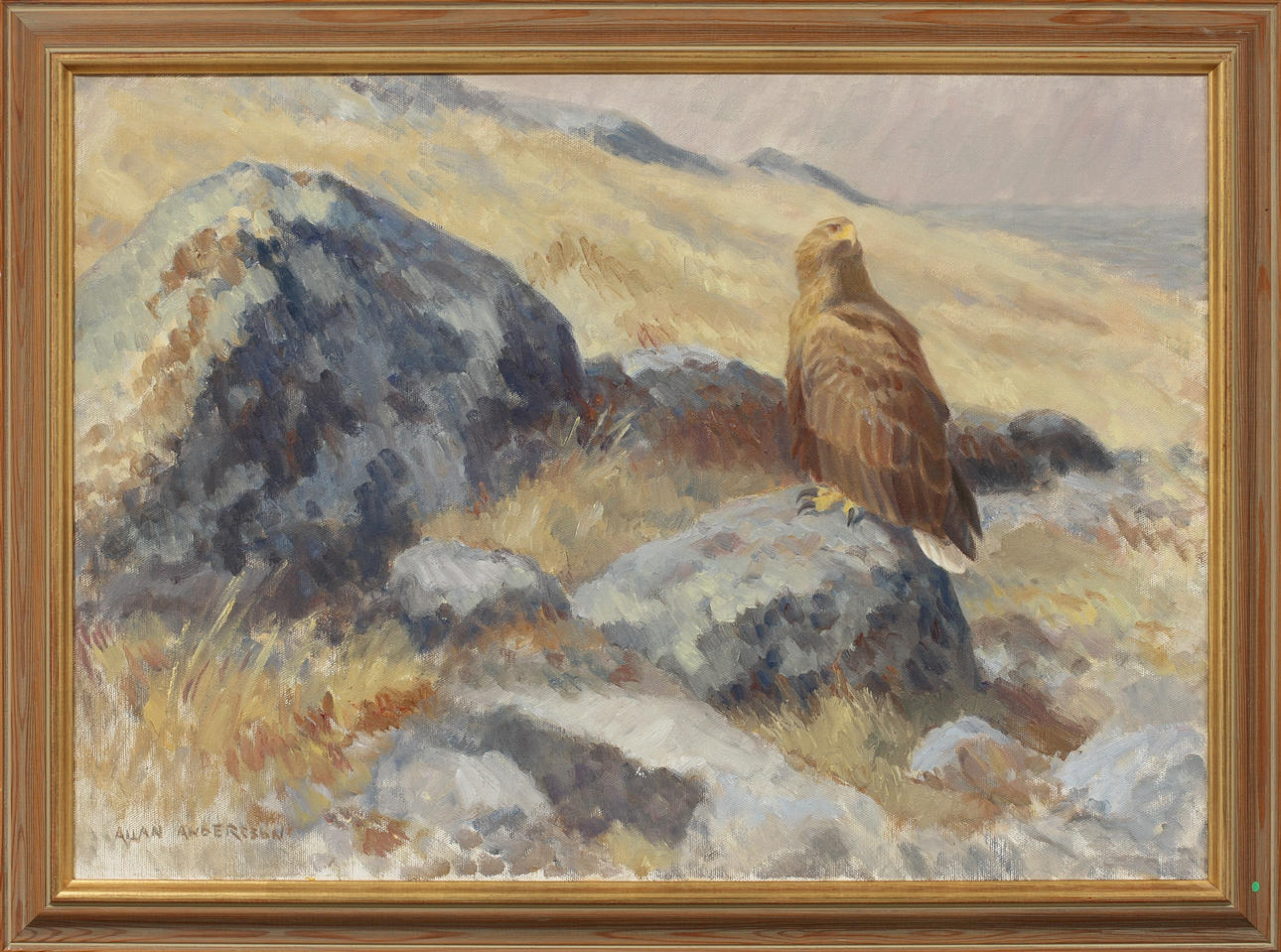 ALLAN ANDERSSON. Olja på duk, signerad.