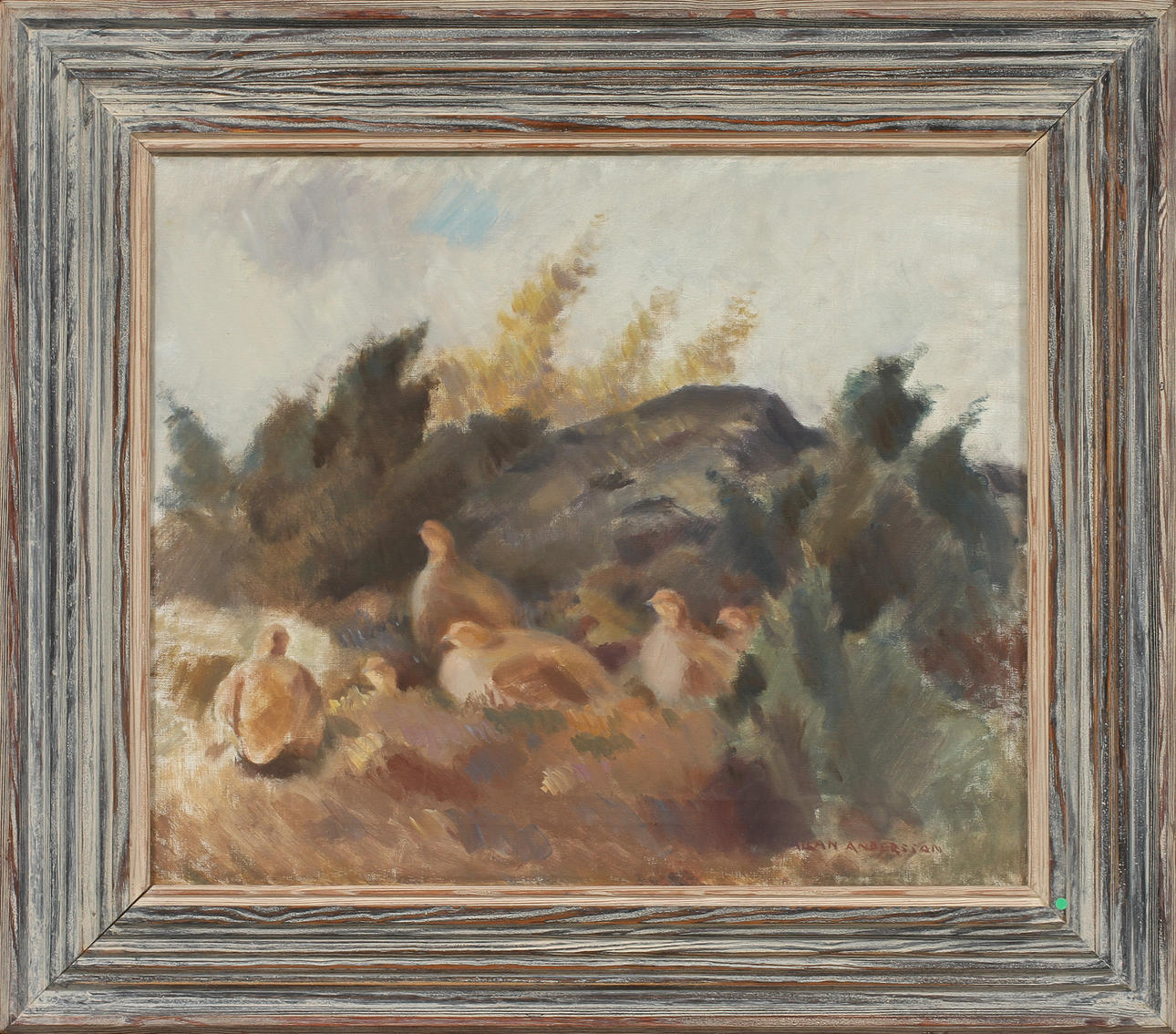 ALLAN ANDERSSON. Olja på duk, signerad.