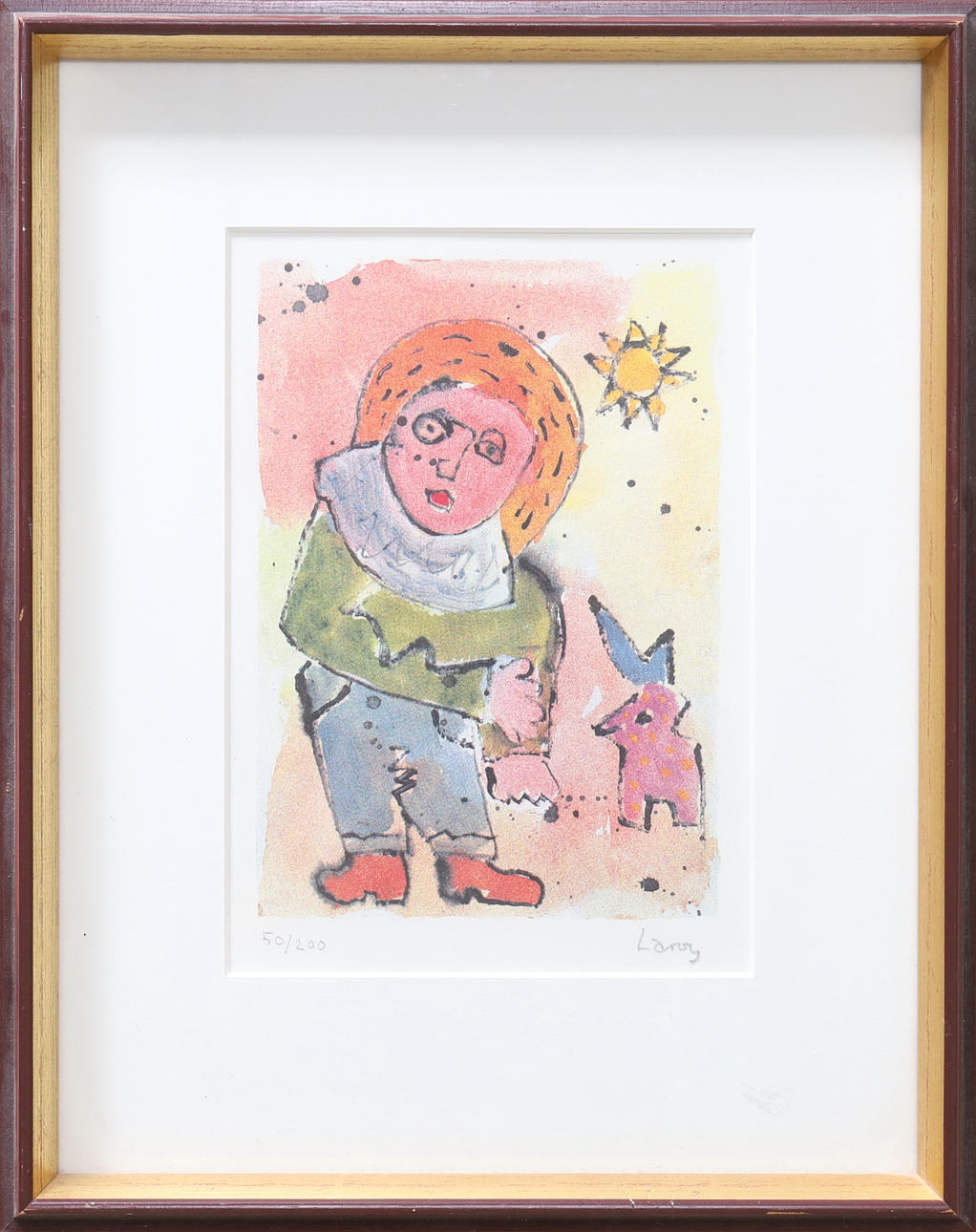 TONY "LAROY" STRANDBERG. Lithograph in colours, signed and numbered 50/200.