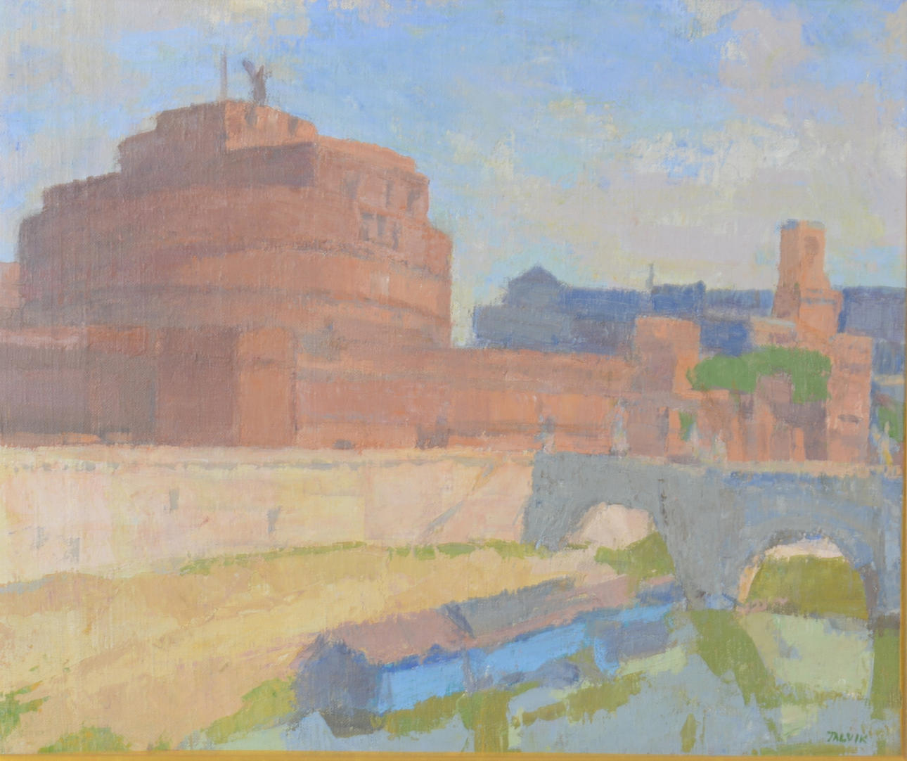 HERMAN TALVIK. Olja på duk.