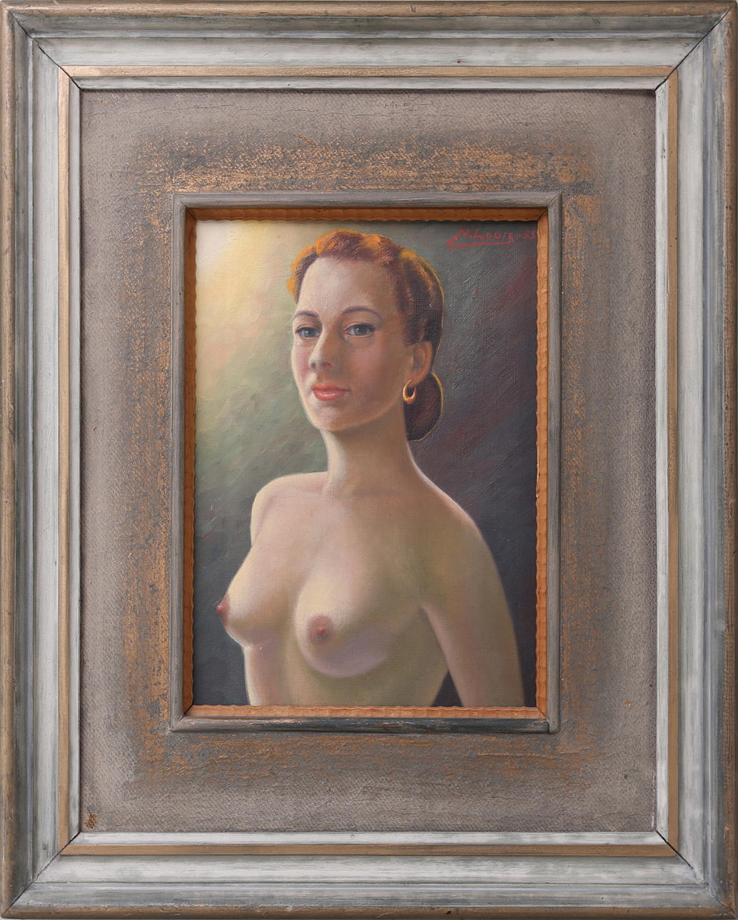 NAPPE LEON. "Eva", olja på duk, signerad och daterad -55.