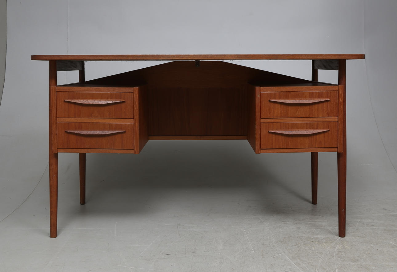 SKRIVBORD, teak, Tibergaard, Danmark, 1960-tal.