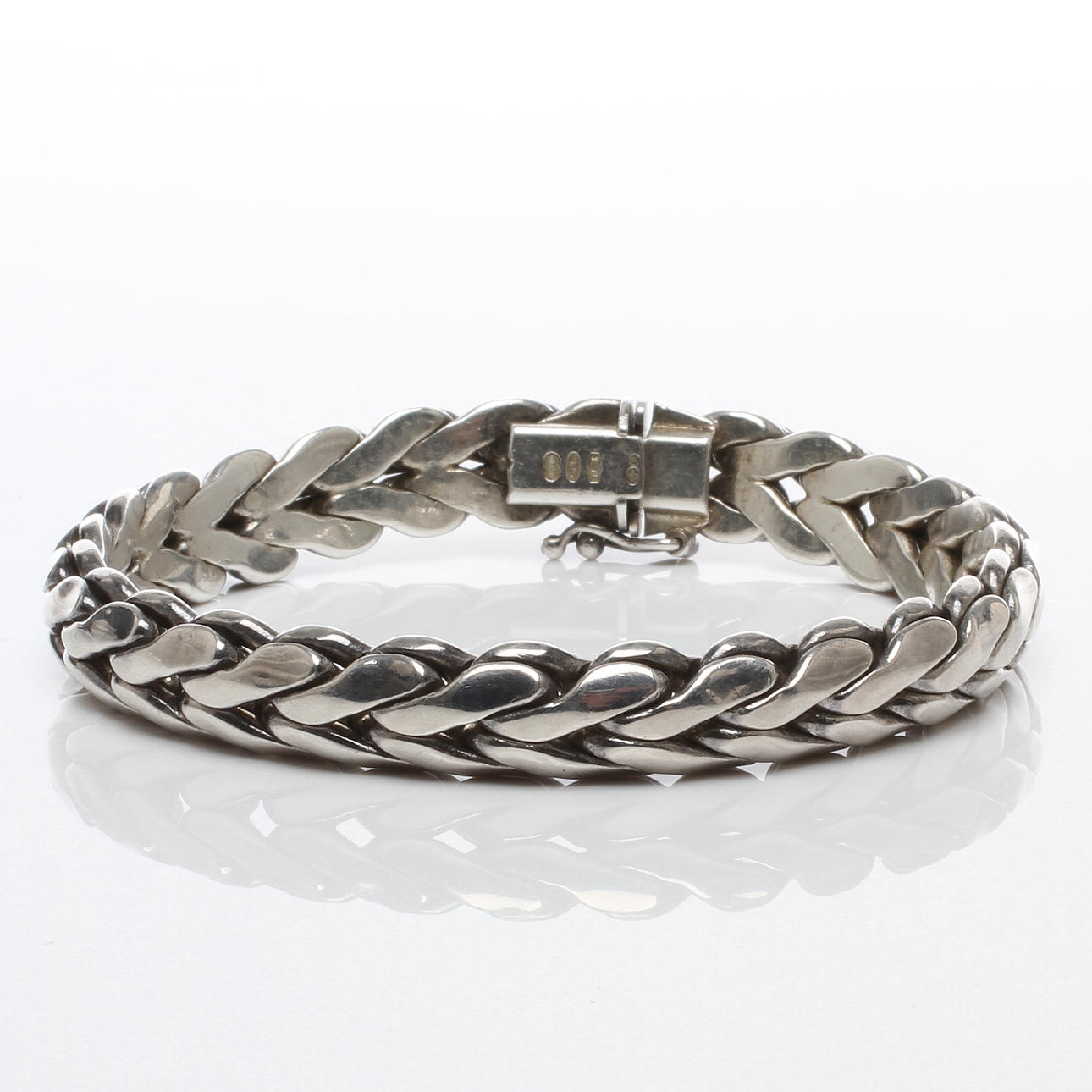 ARMBAND, silver, stämplad UnoAErre, Italien, 1900-tal.