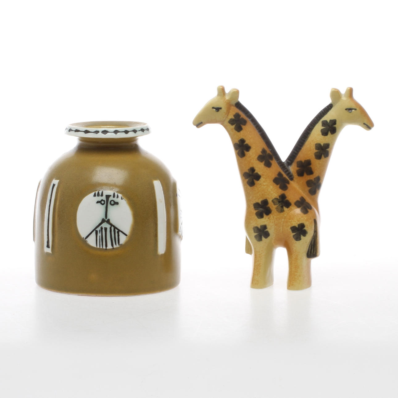 VAS, FIGURIN, stengods, Lisa Larson. Gustavsberg.