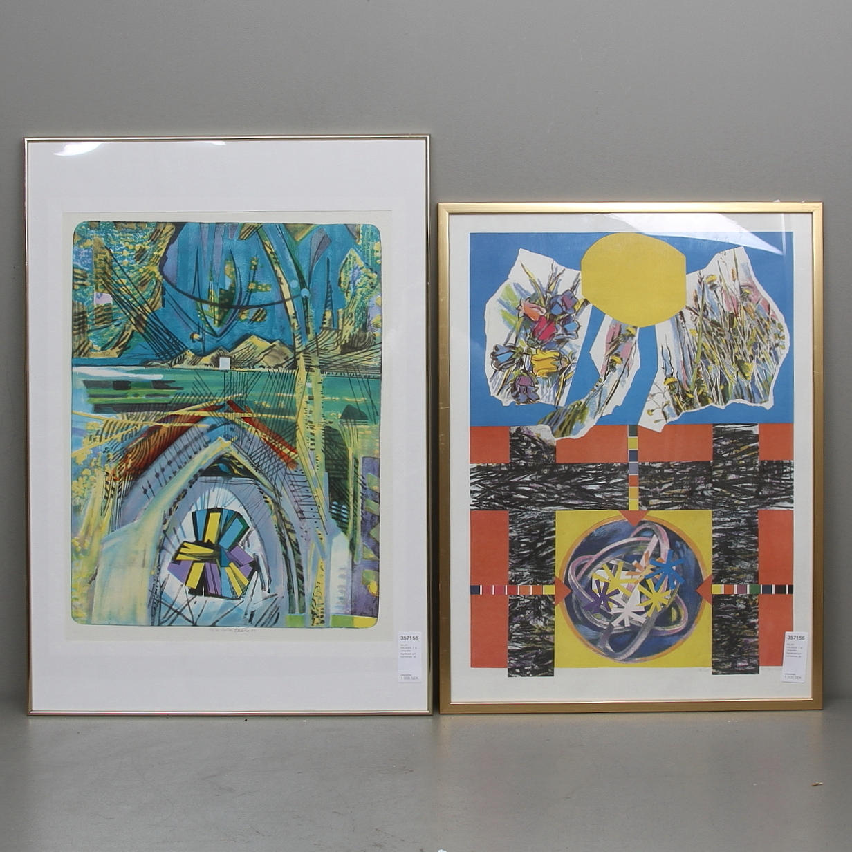 MILAN HALASKA. 2 st. Litografier. Signerade och numrerade.