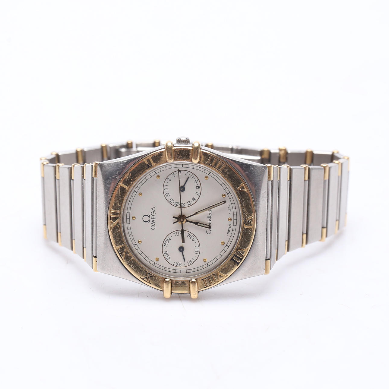 Wristwatch, steel, Omega Constellation.