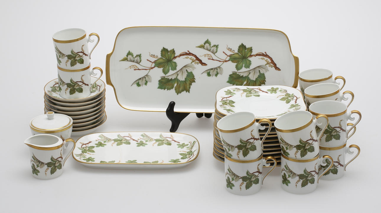 KAFFESERVIS, 37 delar, Hackefors.