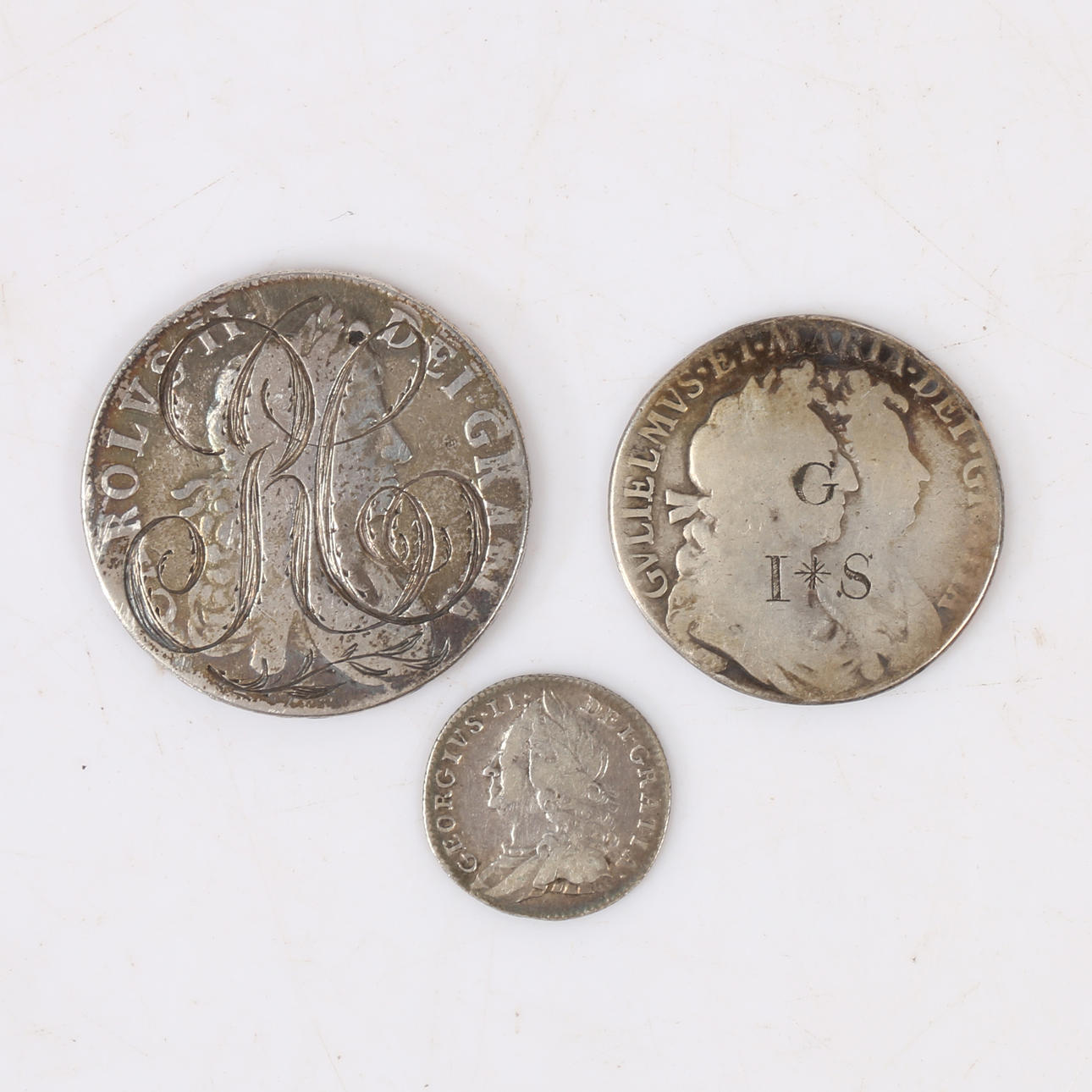 KARL II KRONA MED INSKRIPTION.