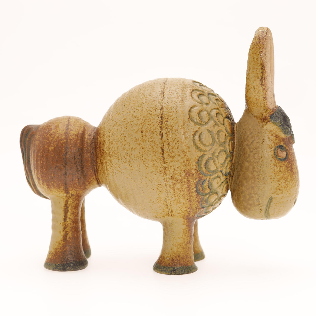 は*る様 Lisa Larson /JURA Buffel / Vintage LISA LARSON. Figure Buffalo, stoneware, Gustavsberg. Ceramics
