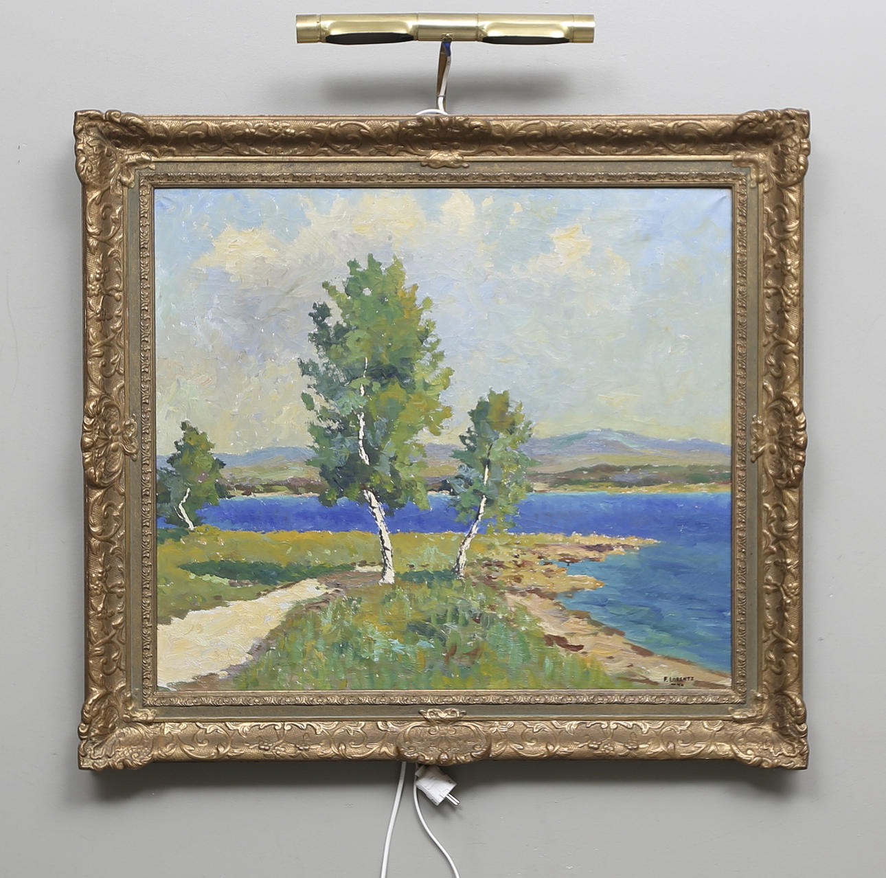 FRANS LORENTZ. Olja på duk, signerad och daterad -44.