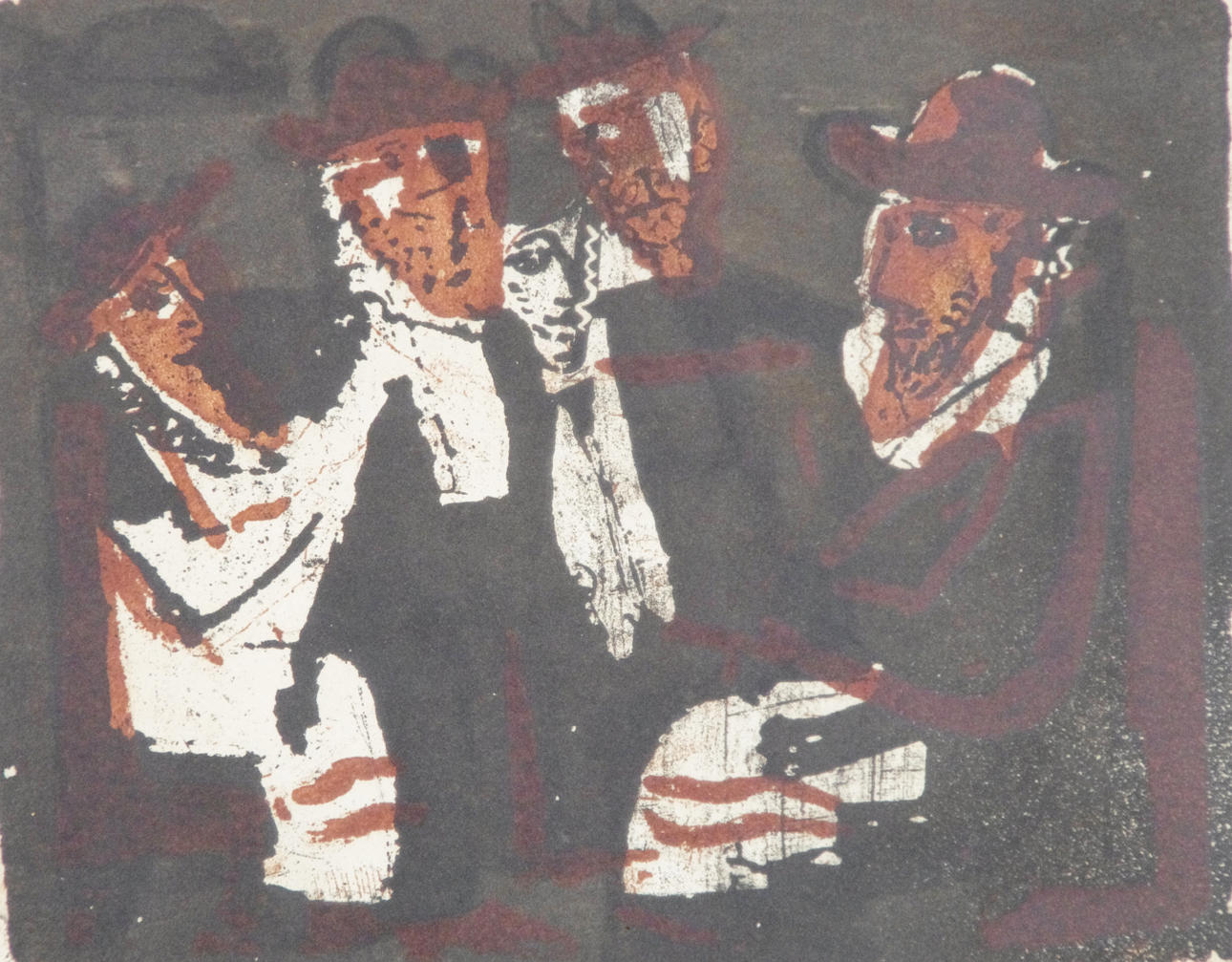 LENNART ROSENSOHN. Samtal, färglitografi, signerad Rosensohn.